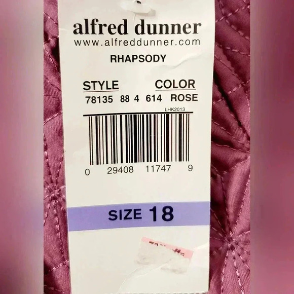 Alfred Dunner Quilted Rose Rhapsody Shacket Snap Button Pocket Sz 18 Vintage Nwt - Picture 5 of 8
